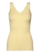 Rwbernadine Organic Cotton Sl Lace Yellow Rosemunde