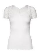 Rwbeatha Capsleeve Regular T-Shirt White Rosemunde