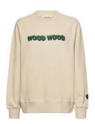 Leia Logo Sweatshirt Beige WOOD WOOD