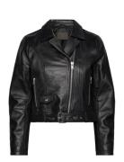 Helen Leather Biker Jacket Black Jofama