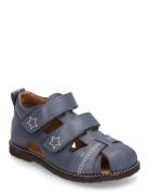 Sandals - Flat - Closed Toe Blue ANGULUS