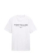 T-Shirt With Print White Tom Tailor