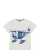 T-Shirt Ss Slub White En Fant