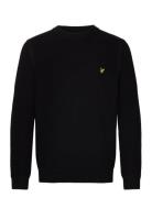 Ribbed Crew Neck Jumper Black Lyle & Scott