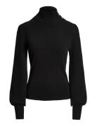 Button-Trim Mockneck Sweater Black Lauren Ralph Lauren