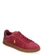 Heritage Court Ii Suede Sneaker Red Polo Ralph Lauren