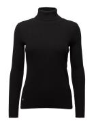 Stretch Cotton Modl-L/S Turtle Neck Black Lauren Ralph Lauren