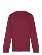 Cotton Jersey Long-Sleeve Tee Burgundy Ralph Lauren Kids