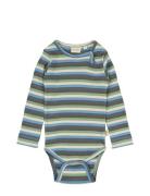 Body L/S Modal Multi Striped Green Petit Piao