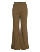 Canvas Wide-Leg Pant Khaki Lauren Ralph Lauren