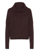 Cable-Knit Wool-Blend Turtleneck Sweater Brown Lauren Ralph Lauren