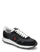 Prl Trail 100 Suede & Oxford Sneaker Black Polo Ralph Lauren