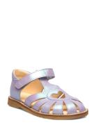 Sandals - Flat - Closed Toe Purple ANGULUS