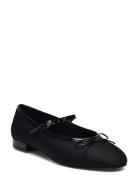 Ballerinas With Strip And Bow Detail Black Mango