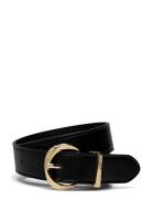 Oval Buckle Belt Black Mango