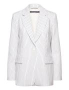 Whisper Pinstripe Blazer White French Connection