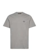 Cotton Jersey Frode Emb Logo Tee Grey Mads Nørgaard