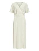 Objsanne S/S Re Ankle Dress Div Cream Object