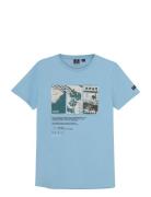 T-Shirt Print Blue Indian Blue Jeans