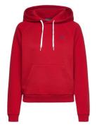 Shrunken Fit Fleece Hoodie Red Polo Ralph Lauren