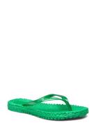 Flip Flop With Logo Green Ilse Jacobsen