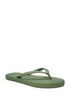 Flip Flops With Braided Strap Green Rosemunde