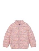 Jacket Quilted - Aop Pink Color Kids