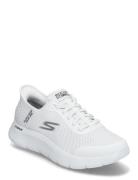 Mens Go Walk Flex Hands Up White Skechers