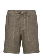Akjan Twill Contrast Shorts Khaki Anerkjendt
