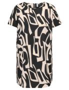 Carlux Life Ss Tunic Dress Wvn Noos Black ONLY Carmakoma