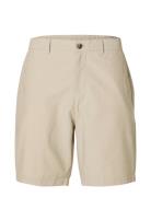 Slhregular-Karl Seersucker Shorts Noos Beige Selected Homme