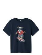 Nkmfuldme Ss Top Box Navy Name It