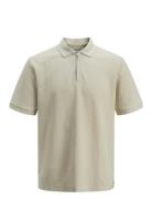 Jjeaustin Zip Polo Ss Noos Beige Jack & J S