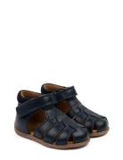 Starters™ Velcro Sandal Navy Pom Pom