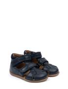 Starters™ Two Velcro Sandal Navy Pom Pom