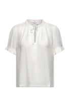 Rwroa Ss Regular Blouse White Rosemunde