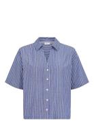 Nuzally Ss Shirt Blue Nümph