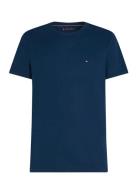 Cotton Linen Tee Navy Tommy Hilfiger