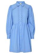 Yaskenira Ls Shirt Dress S. Blue YAS