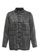 Carkenya Life Acid Wash Jacket Otw Black ONLY Carmakoma