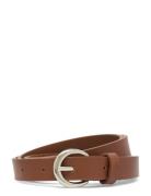 Solid Slim Belt Brown Becksöndergaard