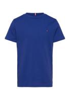 Essential Cotton Reg Tee Ss Blue Tommy Hilfiger