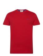 Contrast Logo Ss T-Shirt Red GANT