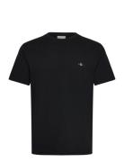 Pique Ss T-Shirt Black GANT