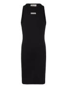 Rib Sleeveless Dress Black Calvin Klein
