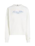 Reg Script Sweatshirt White Tommy Hilfiger