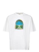 Loose Fit Front Chest Artwork T-Shirt White Scotch & Soda