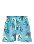 Nmmmic Stitch Long Swimshorts Wdi Blue Name It