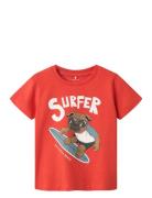 Nmmfrolle Ss Top Box Red Name It