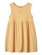 Jersey Dress Embroidery Martha Yellow Wheat